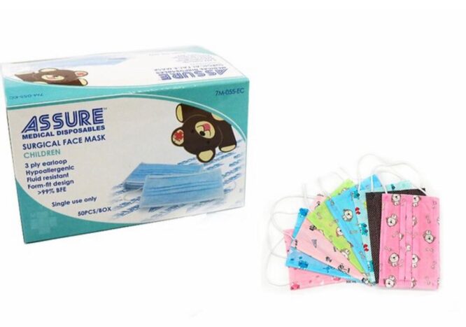 Mascarillas quirurgicas desechable de niños caja 50 ud.