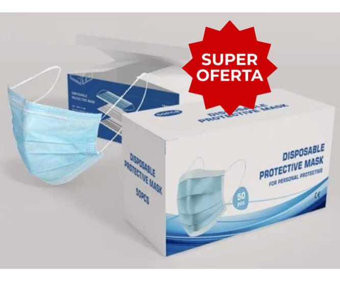 Mascarillas quirurgica desechables (caja de 50 und.)