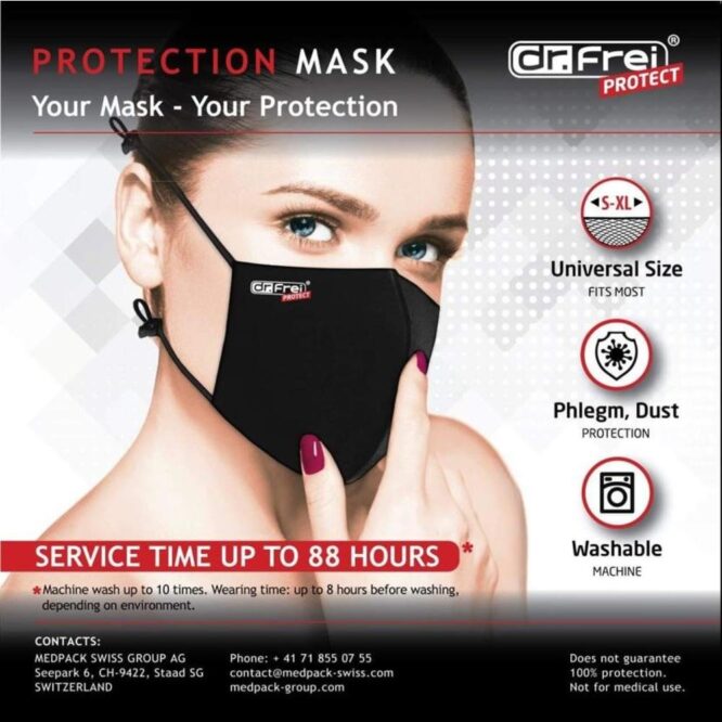 Mascarillas Dr. Frei lavable/reusable (caja de 100 und.)